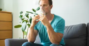Athletic taking oxygen therapy in Cedar Park & Austin TX